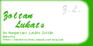 zoltan lukats business card